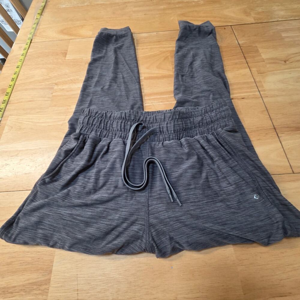Loungewear Yoga Workout Performance Joggers Gray Stretch Gym Pants LEG3ND Small